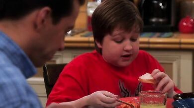 Two and a Half Men scene 9