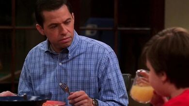 Two and a Half Men scene 9